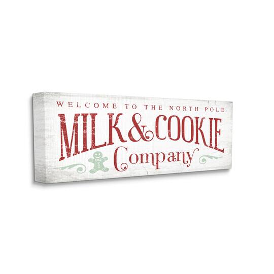 Stupell Industries Milk & Cookie Company Sign Canvas Wall Art